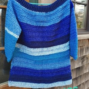 Handmade Ocean blue Sweater